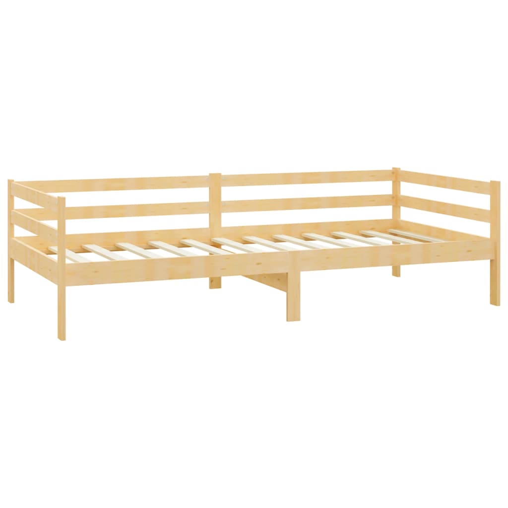 Day bed without mattress solid pine wood 90x200 cm