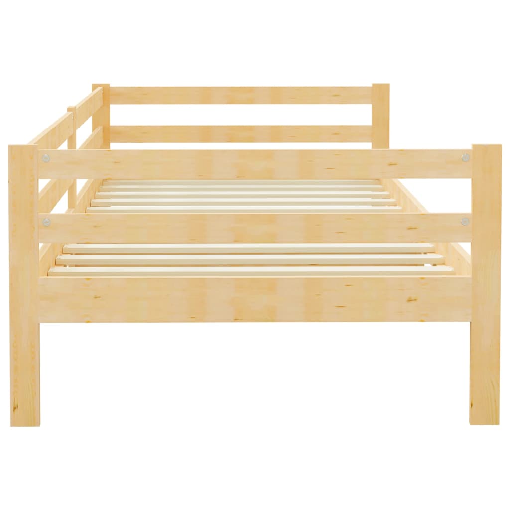 Day bed without mattress solid pine wood 90x200 cm