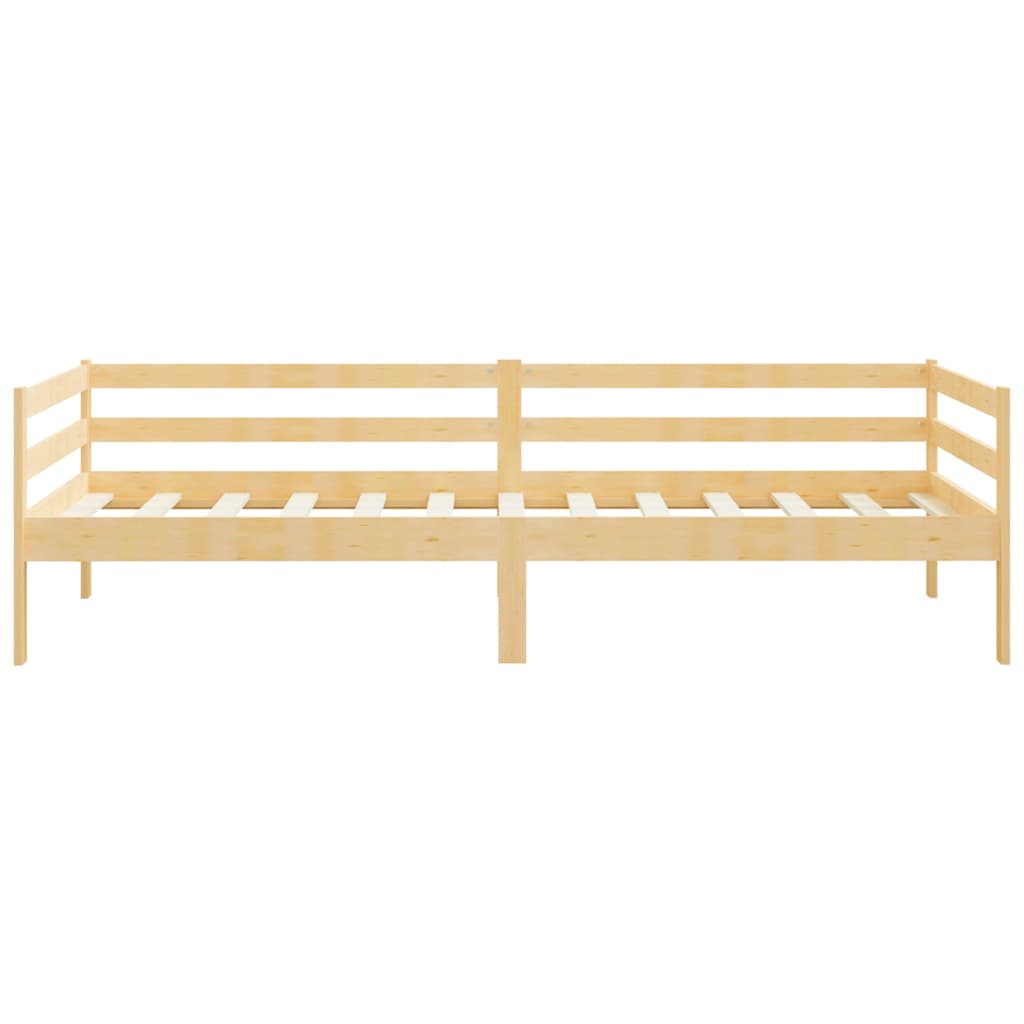 Day bed without mattress solid pine wood 90x200 cm