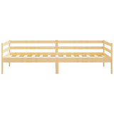 Day bed without mattress solid pine wood 90x200 cm