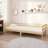 Day bed without mattress solid pine wood 90x200 cm