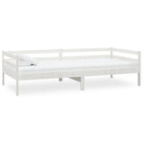 Lit de jour sans matelas blanc bois de pin massif 90x200 cm