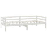 Lit de jour sans matelas blanc bois de pin massif 90x200 cm