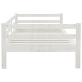 Lit de jour sans matelas blanc bois de pin massif 90x200 cm