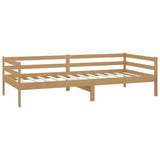 Day bed without mattress honey brown solid pine wood 90x200 cm