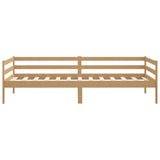 Day bed without mattress honey brown solid pine wood 90x200 cm