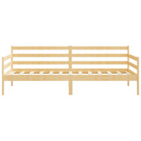 Lit de jour sans matelas bois de pin massif 90x200 cm