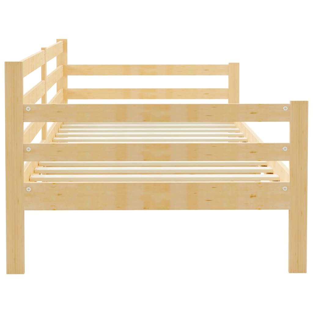 Lit de jour sans matelas bois de pin massif 90x200 cm