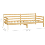 Lit de jour sans matelas bois de pin massif 90x200 cm