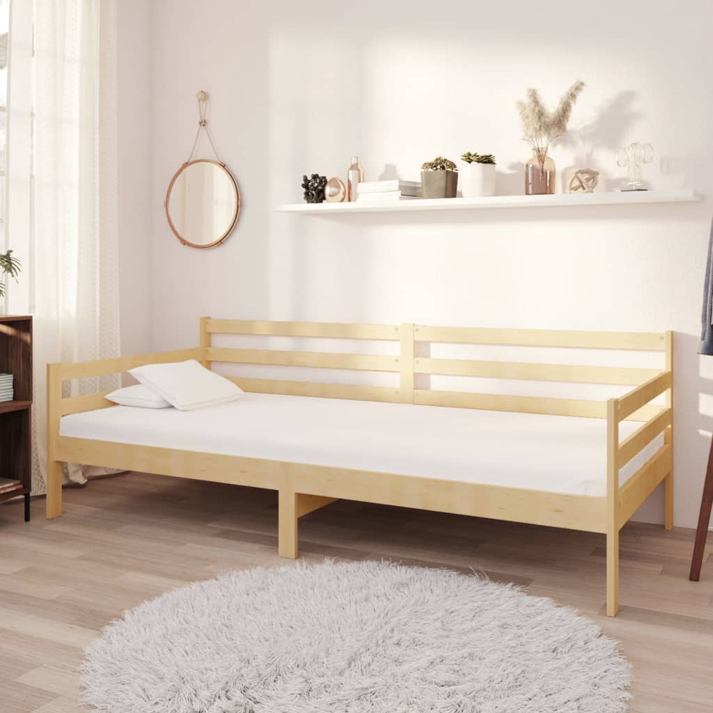 Lit de jour sans matelas bois de pin massif 90x200 cm