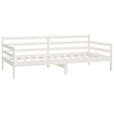 Lit de jour sans matelas blanc bois de pin massif 90x200 cm