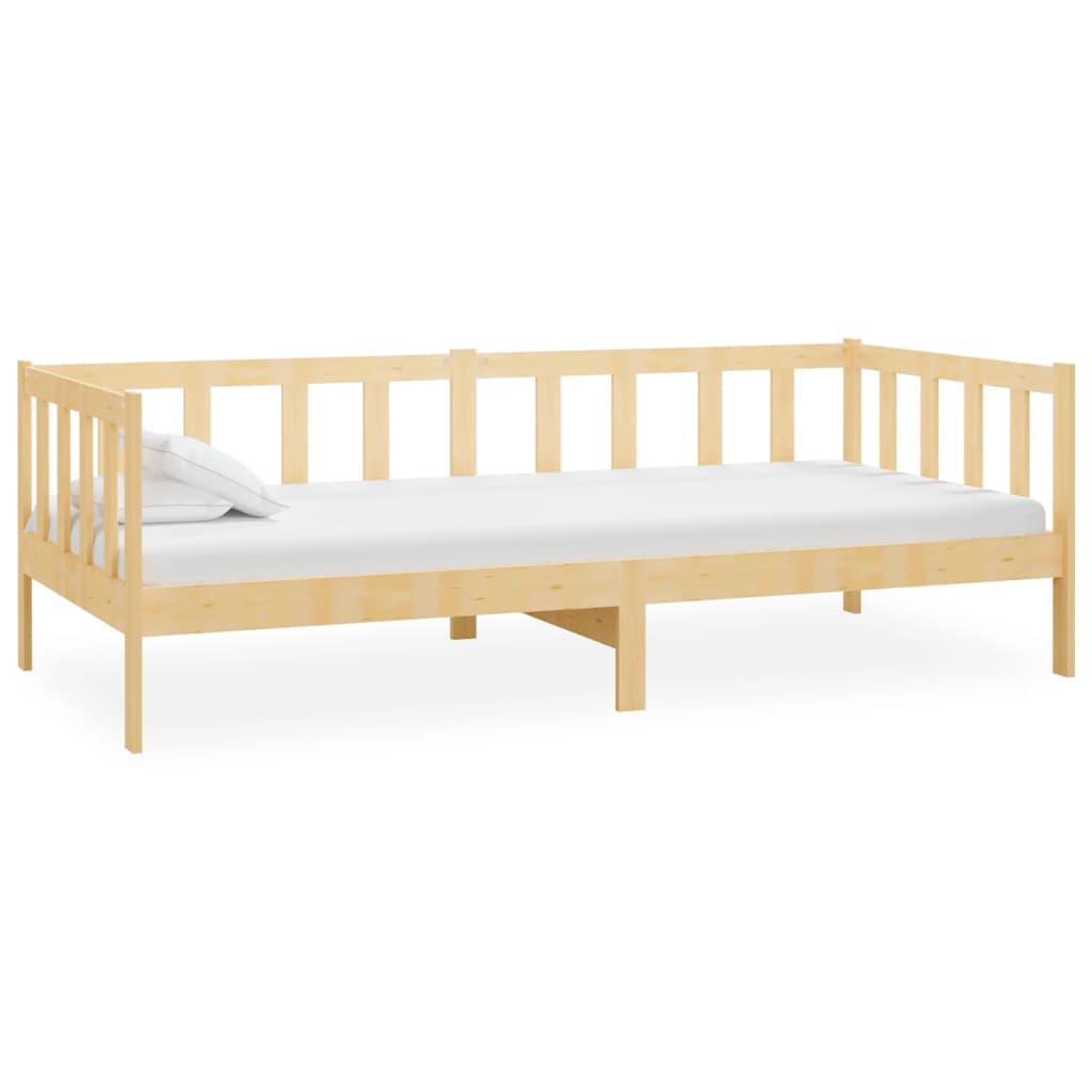 Day bed without mattress solid pine wood 90x200 cm