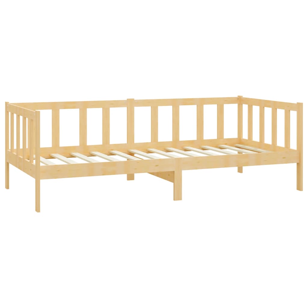 Day bed without mattress solid pine wood 90x200 cm