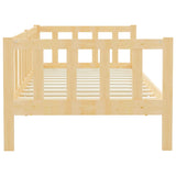 Day bed without mattress solid pine wood 90x200 cm