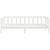 Lit de jour sans matelas blanc bois de pin massif 90x200 cm