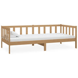 Lit de jour sans matelas marron miel bois pin massif 90x200 cm