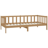 Lit de jour sans matelas marron miel bois pin massif 90x200 cm