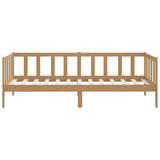 Lit de jour sans matelas marron miel bois pin massif 90x200 cm