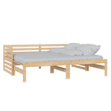 Sliding bed without mattress 2x(90x200) cm