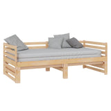 Sliding bed without mattress 2x(90x200) cm