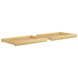 Tiroirs de lit 2 pcs Bois de pin massif