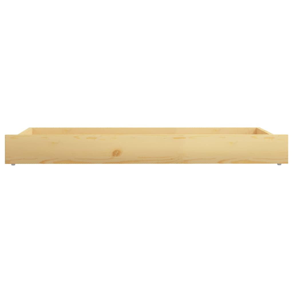 Tiroirs de lit 2 pcs Bois de pin massif