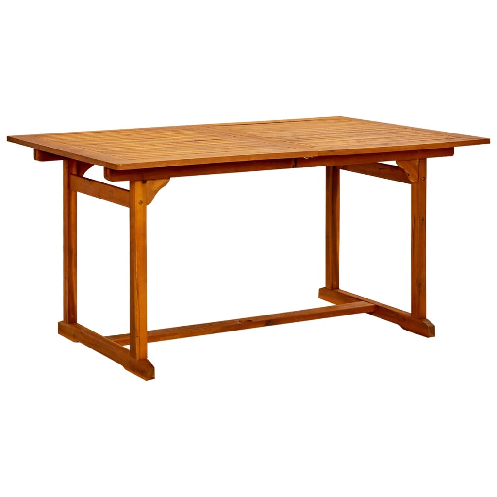 Table à dîner de jardin (150-200)x100x75cm Bois d'acacia massif