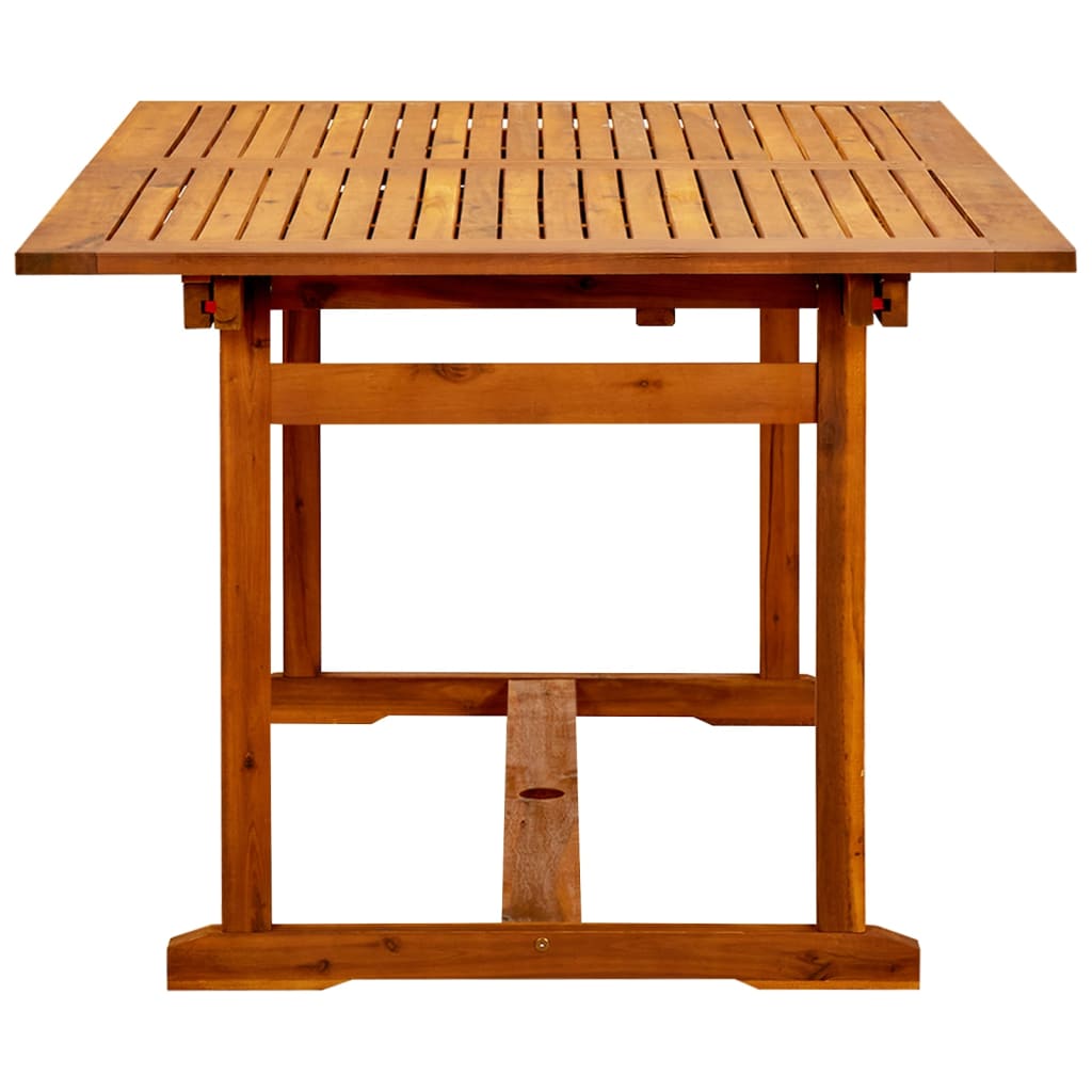 Table à dîner de jardin (150-200)x100x75cm Bois d'acacia massif