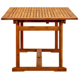 Table à dîner de jardin (150-200)x100x75cm Bois d'acacia massif