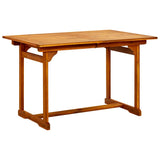 Garden dining table (120-170)x80x75 cm Solid acacia wood