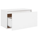 Banc d'entrée 80x40x45 cm Blanc Bois d’ingénierie