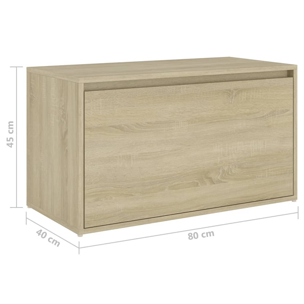 Banc d'entrée 80x40x45 cm Chêne sonoma Bois d'ingénierie