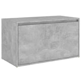 Banc d'entrée 80x40x45 cm Gris béton Bois d'ingénierie