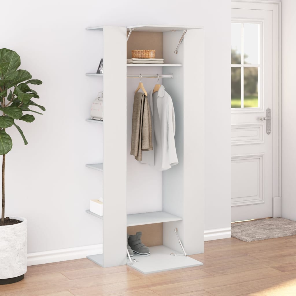 Armoire de couloir Blanc 97,5x37x99 cm Bois d'ingénierie