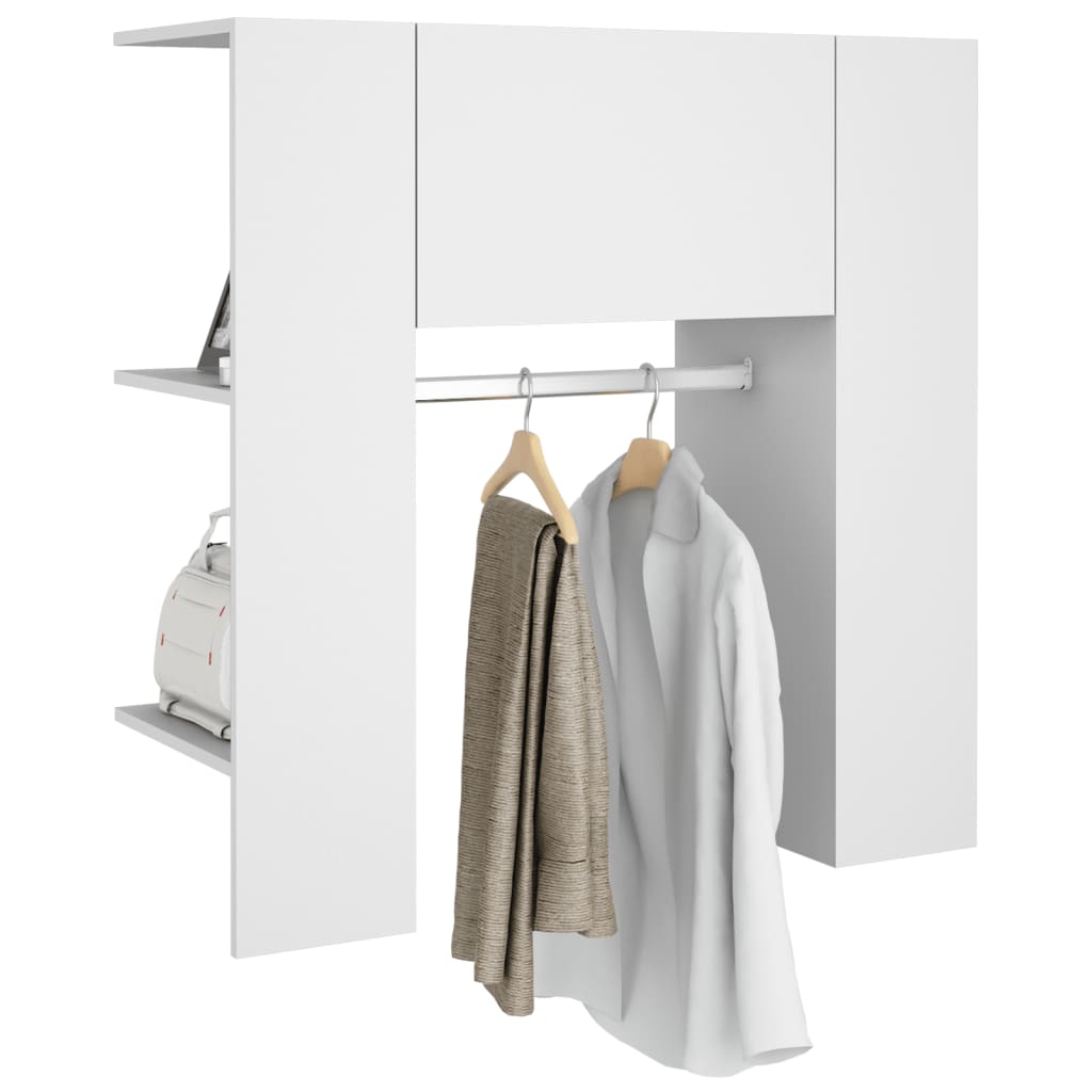 Armoire de couloir Blanc 97,5x37x99 cm Bois d'ingénierie