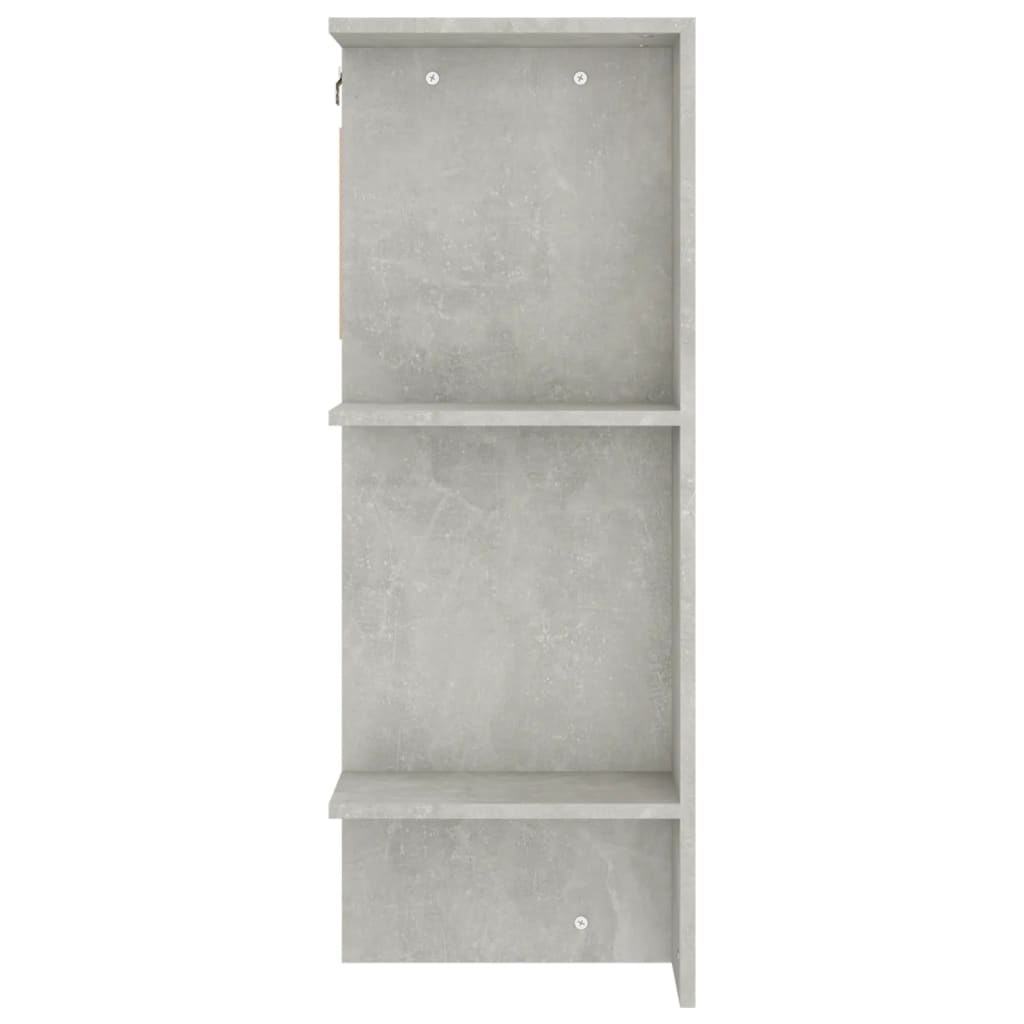 Armoire de couloir Gris béton 97,5x37x99 cm Bois d'ingénierie