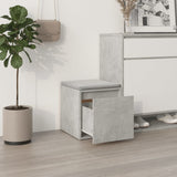 Concrete Grey Box Drawer 40.5x40x40 cm Engineered Wood