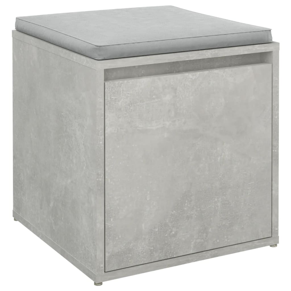 Concrete Grey Box Drawer 40.5x40x40 cm Engineered Wood