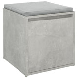 Concrete Grey Box Drawer 40.5x40x40 cm Engineered Wood