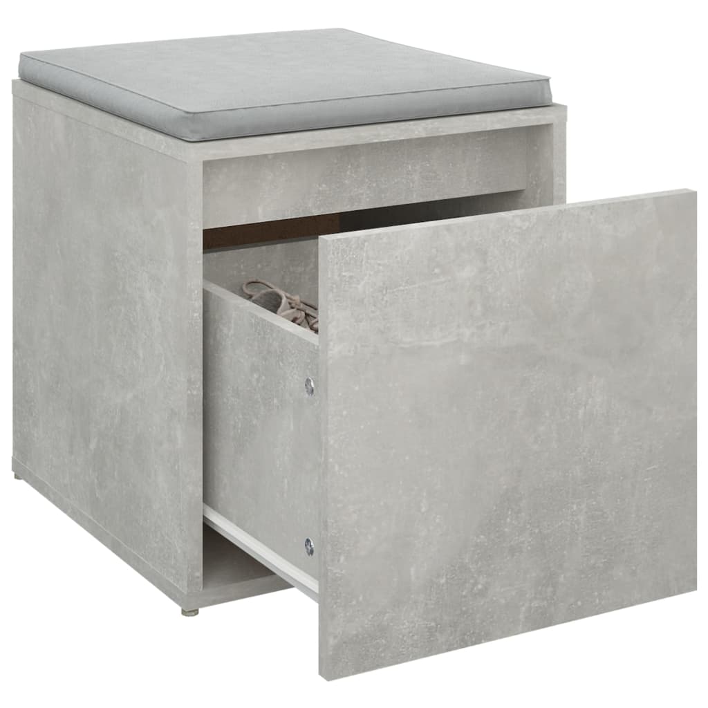 Concrete Grey Box Drawer 40.5x40x40 cm Engineered Wood