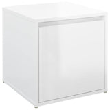 Drawer box Glossy white 40.5x40x40 cm Engineered wood