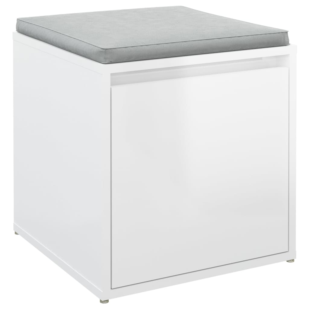 Drawer box Glossy white 40.5x40x40 cm Engineered wood