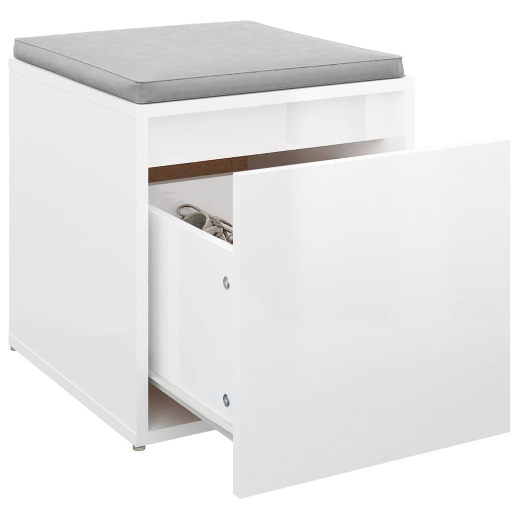 Drawer box Glossy white 40.5x40x40 cm Engineered wood