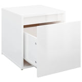 Drawer box Glossy white 40.5x40x40 cm Engineered wood