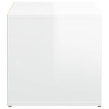 Drawer box Glossy white 40.5x40x40 cm Engineered wood