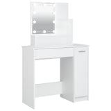 Coiffeuse avec LED blanc 86,5x35x136 cm