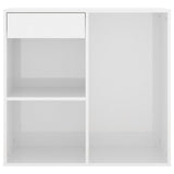 Cosmetic cabinet Glossy white 80x40x75 cm Engineered wood