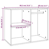 Armoire de dressing Blanc 80x40x65 cm Bois d'ingénierie