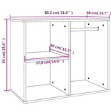 Armoire de dressing Chêne Sonoma 80x40x65 cm Bois d'ingénierie