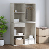 Concrete Grey Dressing Cabinet 80x40x65 cm Engineered Wood